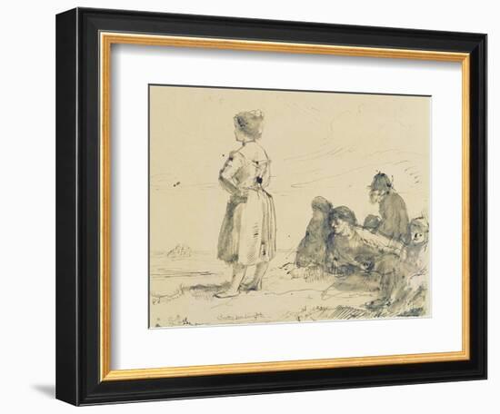 The Wreckers, C.1900-Augustus Edwin John-Framed Giclee Print