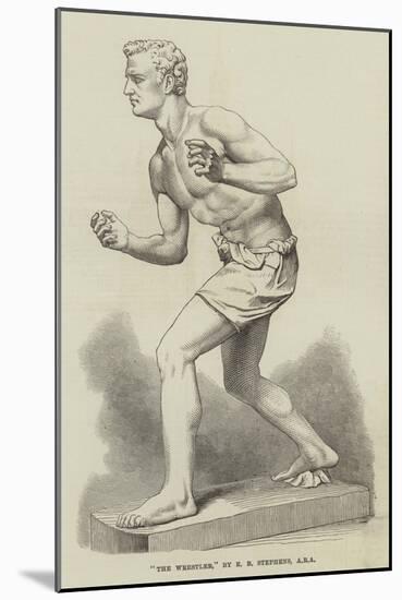 The Wrestler, by E B Stephens, Ara-null-Mounted Giclee Print