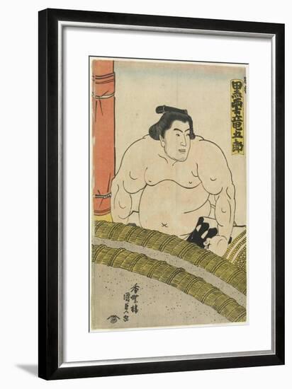 The Wrestler Kurokumo Tatsugoro of the Higo Stable, 1830-1844-Utagawa Kunisada-Framed Giclee Print