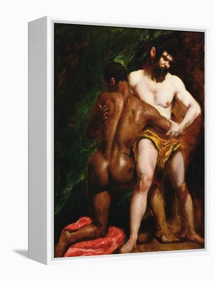 The Wrestlers, 1835-45-William Etty-Framed Premier Image Canvas