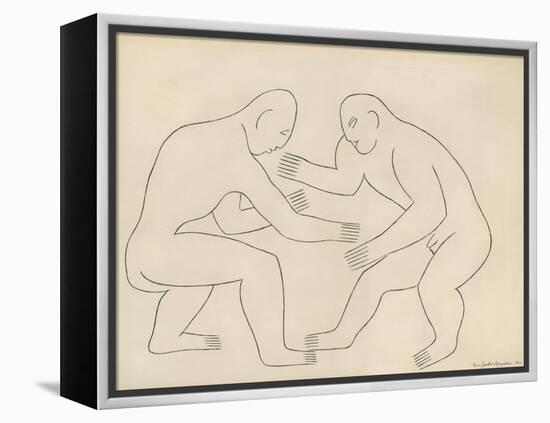 The Wrestlers, 1913-Henri Gaudier-brzeska-Framed Premier Image Canvas