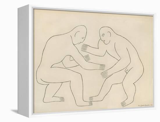 The Wrestlers, 1913-Henri Gaudier-brzeska-Framed Premier Image Canvas