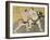 The Wrestling Match Between Kimenzan Tanigoro and Edogasaki Gemji-Katsukawa Shunsho-Framed Giclee Print