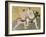 The Wrestling Match Between Kimenzan Tanigoro and Edogasaki Gemji-Okada Beisanjin-Framed Giclee Print