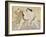 The Wrestling Match Between Kimenzan Tanigoro and Edogasaki Gemji-Okada Beisanjin-Framed Giclee Print