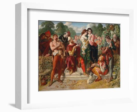 The Wrestling Scene in 'As You Like It', 1854-Daniel Maclise-Framed Giclee Print