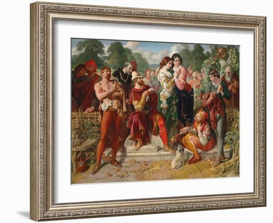 The Wrestling Scene in 'As You Like It', 1854-Daniel Maclise-Framed Giclee Print