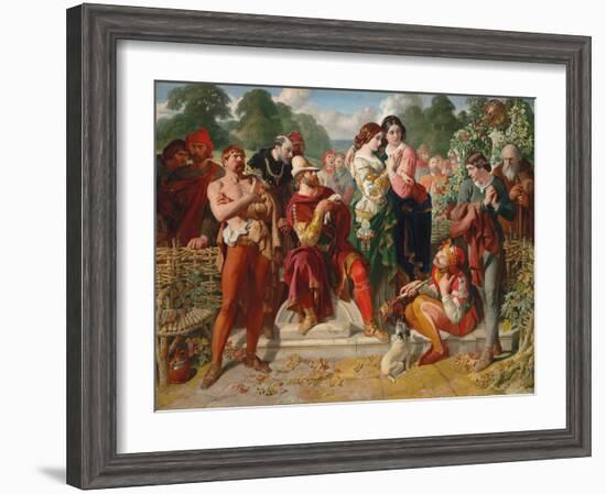 The Wrestling Scene in 'As You Like It', 1854-Daniel Maclise-Framed Giclee Print