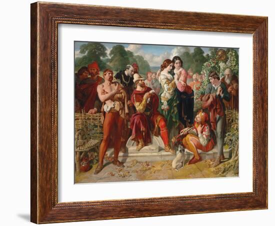 The Wrestling Scene in 'As You Like It', 1854-Daniel Maclise-Framed Giclee Print