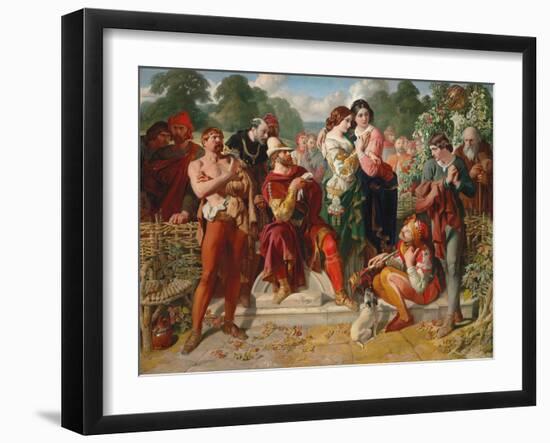 The Wrestling Scene in 'As You Like It', 1854-Daniel Maclise-Framed Giclee Print