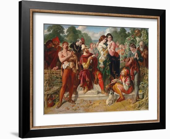 The Wrestling Scene in 'As You Like It', 1854-Daniel Maclise-Framed Giclee Print