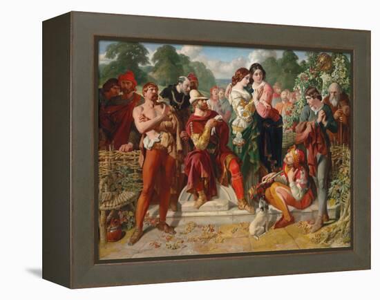 The Wrestling Scene in 'As You Like It', 1854-Daniel Maclise-Framed Premier Image Canvas