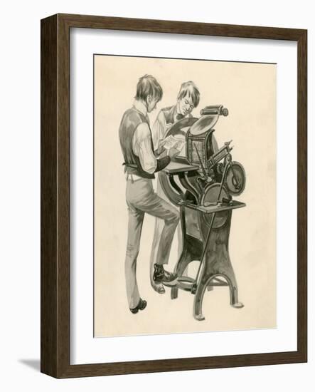 The Wright Brothers as Boys-Peter Jackson-Framed Giclee Print