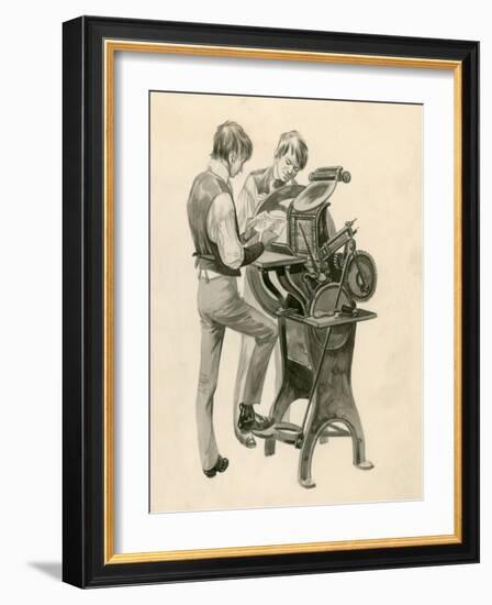 The Wright Brothers as Boys-Peter Jackson-Framed Giclee Print