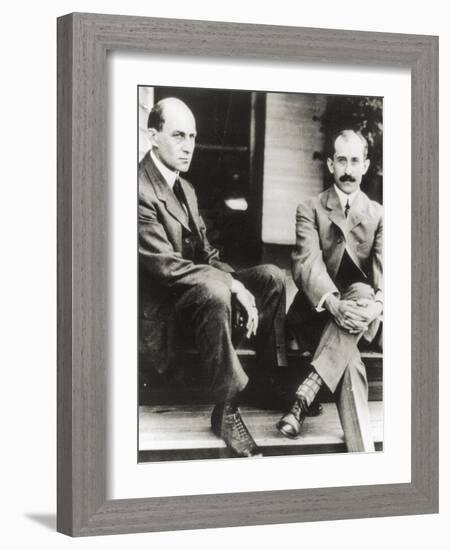 The Wright Brothers, Orville and Wilbur Wright, 1909-null-Framed Giclee Print