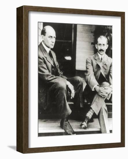 The Wright Brothers, Orville and Wilbur Wright, 1909-null-Framed Giclee Print