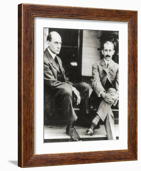 The Wright Brothers, Orville and Wilbur Wright, 1909-null-Framed Giclee Print