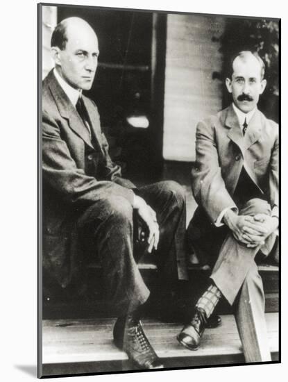 The Wright Brothers, Orville and Wilbur Wright, 1909-null-Mounted Giclee Print