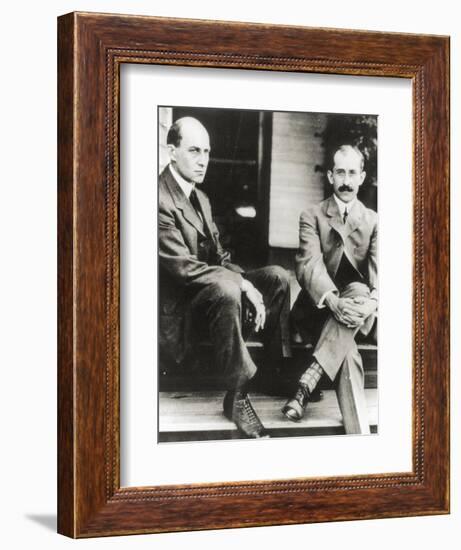 The Wright Brothers, Orville and Wilbur Wright, 1909-null-Framed Giclee Print