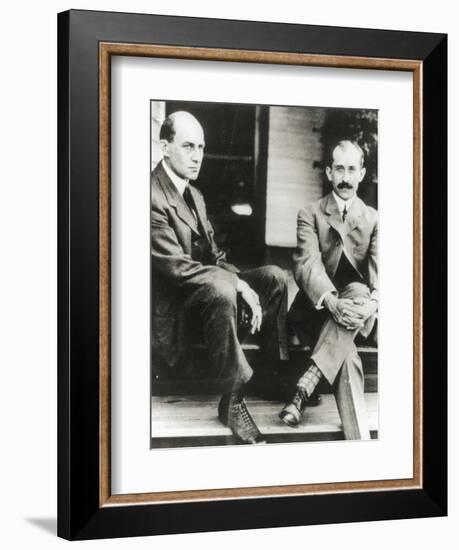 The Wright Brothers, Orville and Wilbur Wright, 1909-null-Framed Giclee Print