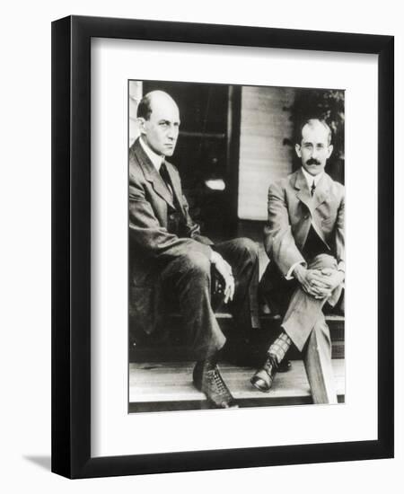 The Wright Brothers, Orville and Wilbur Wright, 1909-null-Framed Giclee Print