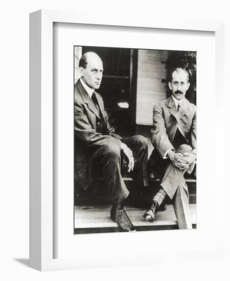 The Wright Brothers, Orville and Wilbur Wright, 1909-null-Framed Giclee Print