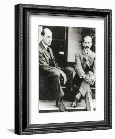 The Wright Brothers, Orville and Wilbur Wright, 1909-null-Framed Giclee Print