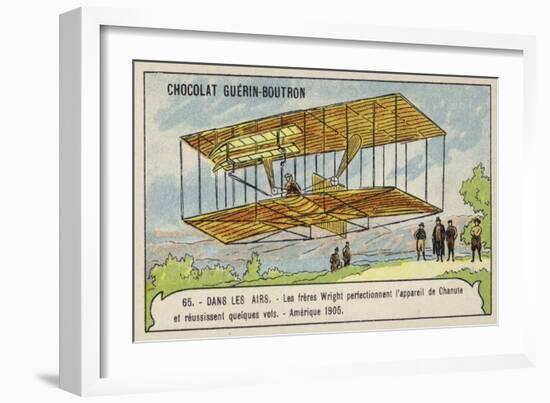 The Wright Brothers Perfecting the Flying Machine of Octave Chanute and Making Several Successful F-null-Framed Giclee Print