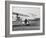 The Wright Brothers put a plane on the launch rail for the first Army flight at Fort Myer-Harris & Ewing-Framed Photographic Print