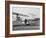 The Wright Brothers put a plane on the launch rail for the first Army flight at Fort Myer-Harris & Ewing-Framed Photographic Print