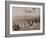 The Wright Brothers Testing an Early Plane at Kitty Hawk, North Carolina-null-Framed Photographic Print