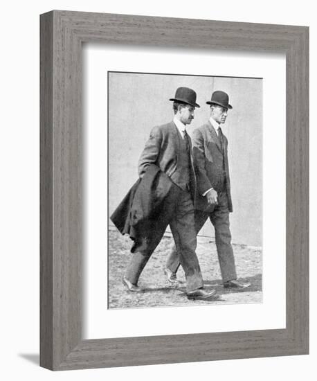 The Wright Brothers, US Aviation Pioneers-Science, Industry and Business Library-Framed Photographic Print