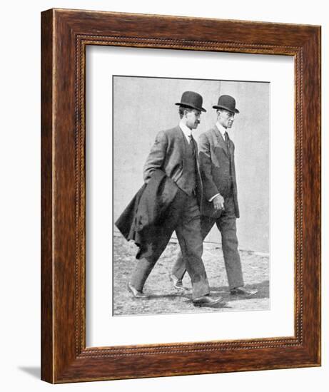 The Wright Brothers, US Aviation Pioneers-Science, Industry and Business Library-Framed Photographic Print