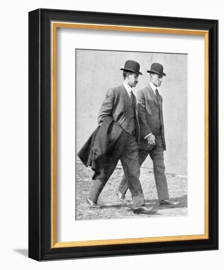 The Wright Brothers, US Aviation Pioneers-Science, Industry and Business Library-Framed Photographic Print