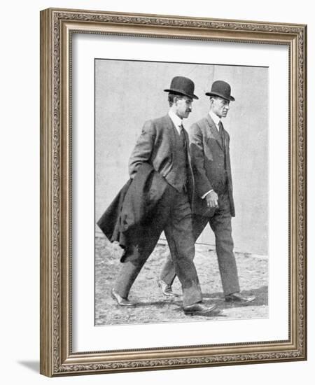 The Wright Brothers, US Aviation Pioneers-Science, Industry and Business Library-Framed Photographic Print