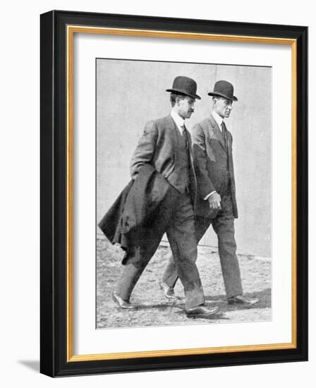 The Wright Brothers, US Aviation Pioneers-Science, Industry and Business Library-Framed Photographic Print