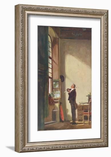 The Writer-Carl Spitzweg-Framed Collectable Print