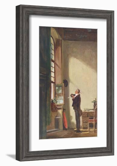 The Writer-Carl Spitzweg-Framed Collectable Print