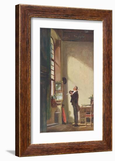 The Writer-Carl Spitzweg-Framed Collectable Print