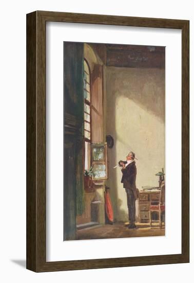 The Writer-Carl Spitzweg-Framed Collectable Print