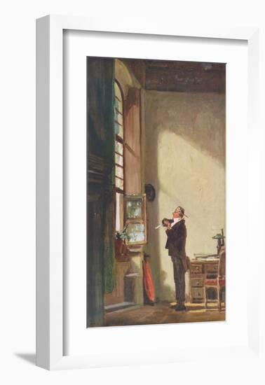 The Writer-Carl Spitzweg-Framed Collectable Print