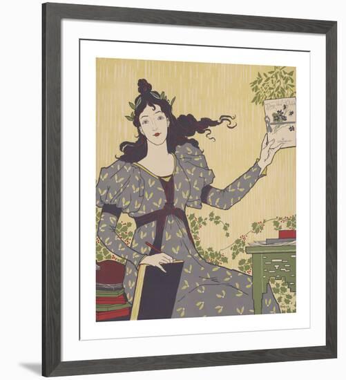 The Writer-Louis Rhead-Framed Premium Giclee Print