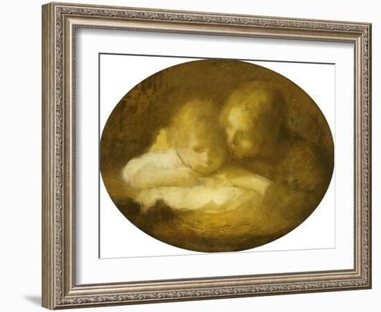 The Writing Lesson-Eugene Carriere-Framed Giclee Print