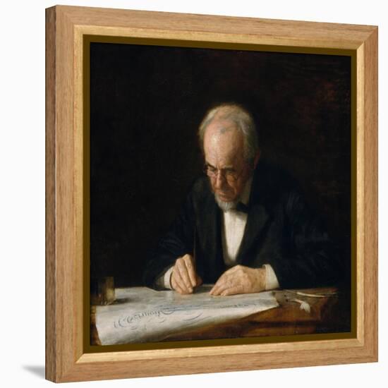 The Writing Master, 1882-Thomas Cowperthwait Eakins-Framed Premier Image Canvas