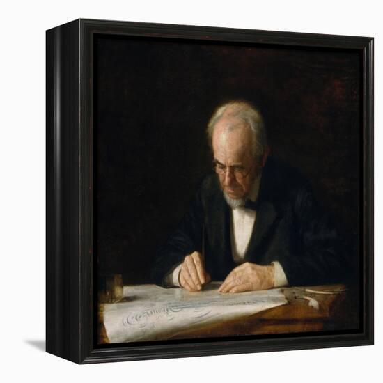 The Writing Master, 1882-Thomas Cowperthwait Eakins-Framed Premier Image Canvas