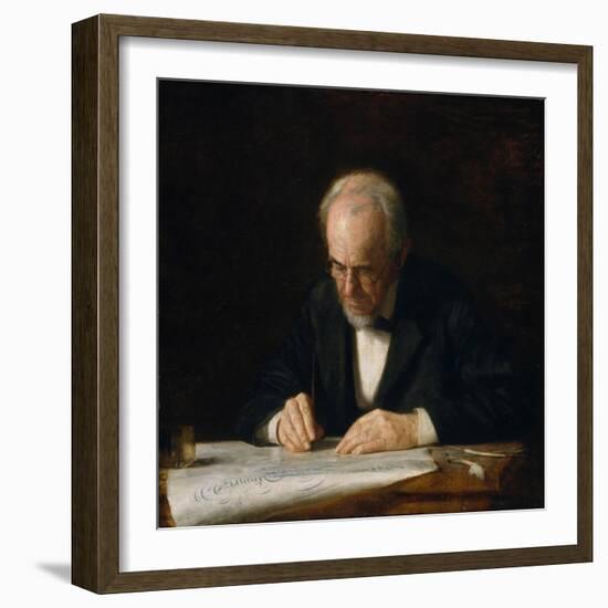 The Writing Master, 1882-Thomas Cowperthwait Eakins-Framed Giclee Print