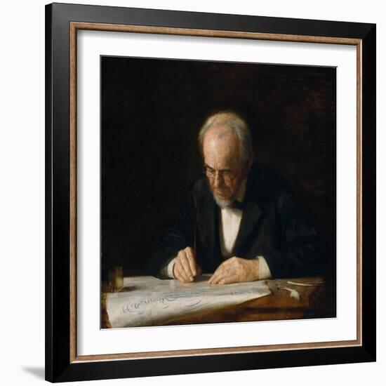 The Writing Master, 1882-Thomas Cowperthwait Eakins-Framed Giclee Print