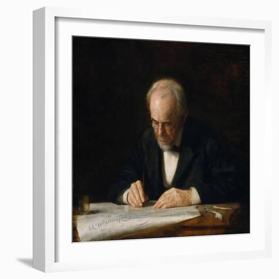 The Writing Master, 1882-Thomas Cowperthwait Eakins-Framed Giclee Print