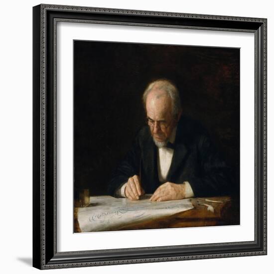 The Writing Master, 1882-Thomas Cowperthwait Eakins-Framed Giclee Print