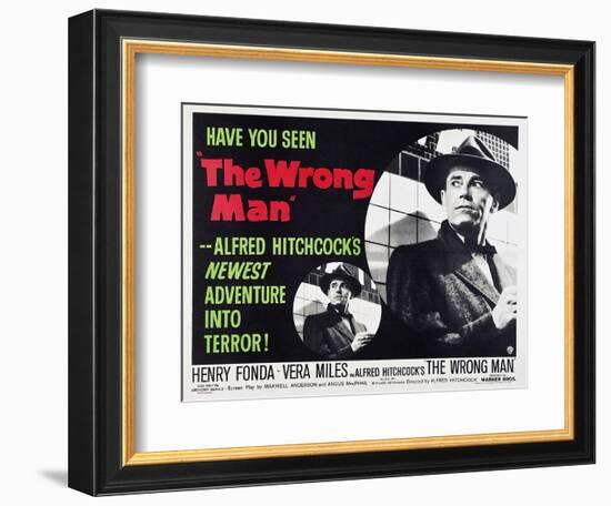 The Wrong Man, 1956-null-Framed Giclee Print